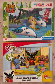 Set di 2 puzzle a pezzi grandi: Bing + Leo&Tig