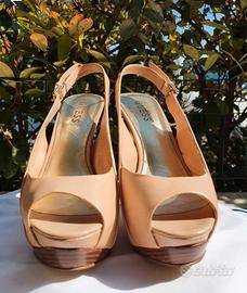 Sandali Guess open toe in pelle