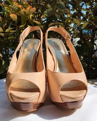 Sandali Guess open toe in pelle