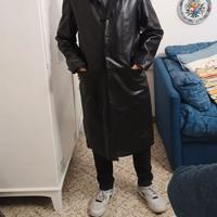 Cappotto pelle uomo lungo