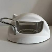 2 zuccheriere/formaggere plastica vetro nero/blu