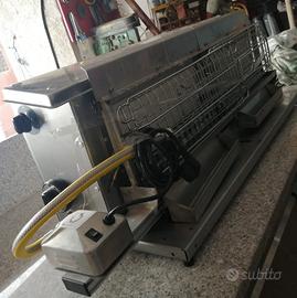 Gira spiedini professionale a gas