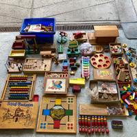 Tanti Giochi di legna. Vintage.