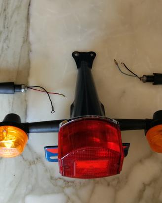 portatarga più faro e frecce Cagiva 125