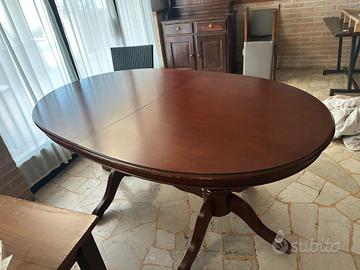 tavolo ovale per 6/8 persone estensibile  e tavoli