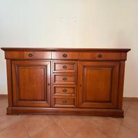 Soggiorno, divano, madia due ante, madia, cristall