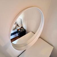 Specchio bianco rotondo