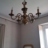 Lampadario ottone