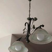 lampadario in ferro battuto