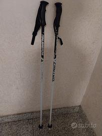 Bastoncino da sci ItalBastoni bianchi e neri 120 c