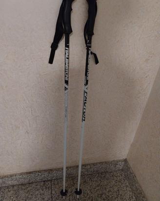 Bastoncino da sci ItalBastoni bianchi e neri 120 c