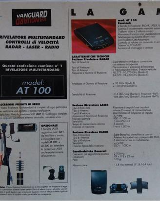 Autovelox detector Vanguard AT-100 radar laser rad