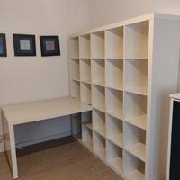libreria Kallax Ikea + scrivania
