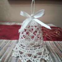 Campanella/Fiocco di neve/Cuore in 3Dall'uncinetto