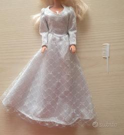 Abito da sposa Barbie vintage anni '80 Mattel 