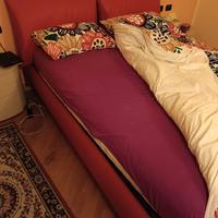 Letto a cassettone in ecopelle