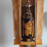 portabottiglie girevole in legno