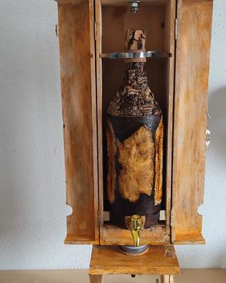 portabottiglie girevole in legno