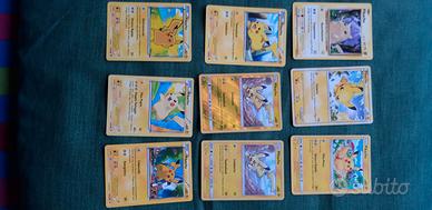 Carte Pokemon serie Pikachu lotto pz.9