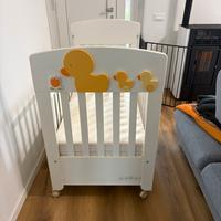 Lettino neonato Foppapedretti + materasso + cuscin