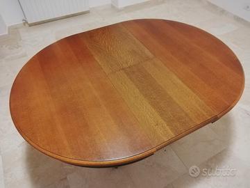 Tavolo tondo apribile + 4 sedie Old America