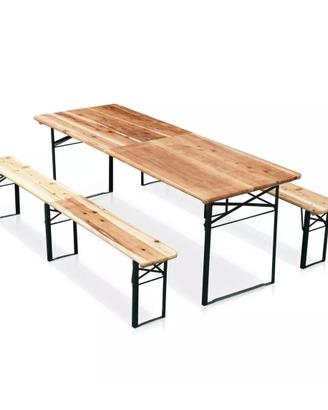 Set panca birreria pieghevole 