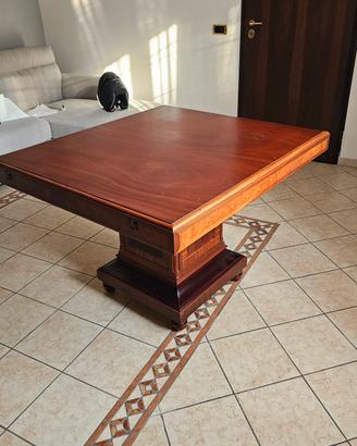Tavolo del Primo '900 Restaurato con Vano Segreto