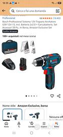 avvitatore bosch gsr 12v-15 con 2 batterie