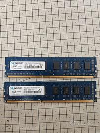 2 banchi di Ram da 4Gb DDR3 PC3-8500U (Totale 8Gb)