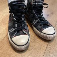 Converse plaid tartan con pelo 39,5