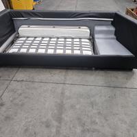 Divano letto angolare in pelle