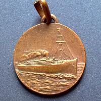 Medaglia Italia flotte riunite Genova nave Duilio