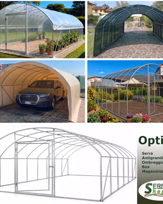 Tunnel serra pvc rete antigrandine pollaio gazebo