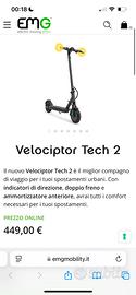 Velociptor Tech 2 monopattino emg