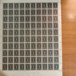 Foglio 100 unità marca da bollo 500 lire