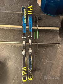 Salomon 180 cm PowerlineR19 e racchette Head 135cm