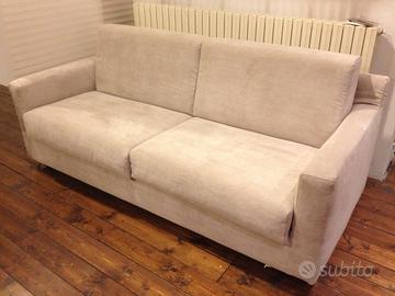 DIVANO LETTO NUOVO 3 POSTI CON RETE ELETTROSALDATA