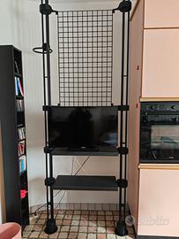 Parete-Libreria a vista con mensole