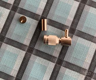 CONNETTORE RF COMPEL DIN 1.0/2.3 AD ANGOLO RETTO