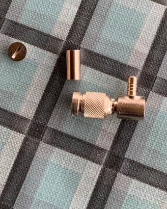 CONNETTORE RF COMPEL DIN 1.0/2.3 AD ANGOLO RETTO