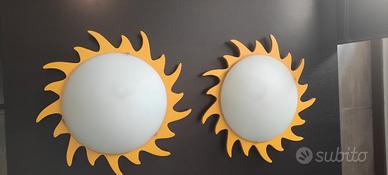 coppia lampade a parete cameretta bimbi