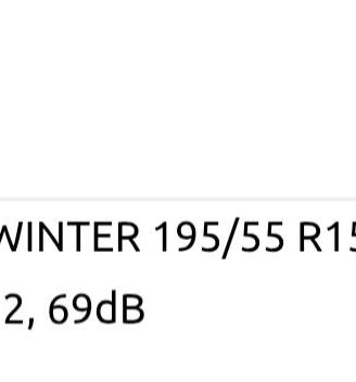 Gomme invernali 195/55 R15