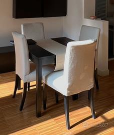 Set 4 sedie Ikea imbottite/foderate