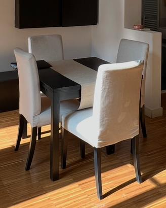 Set 4 sedie Ikea imbottite/foderate