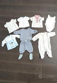 Lotto x 9 pezzi vestiti (con macchie) 1-3 mesi