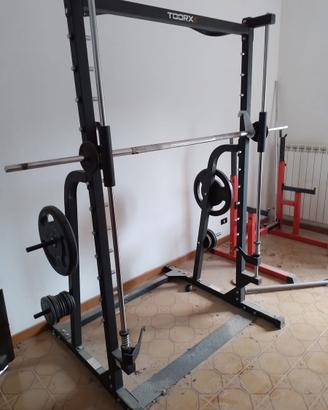 Toorx wl 70 + half rack + dischi domyos