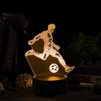 Lampada LED 3D Calciatore Calcio