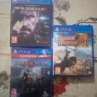 Lotto di giochi ps4: God of War, Metal Gear e DYW9