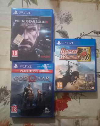 Lotto di giochi ps4: God of War, Metal Gear e DYW9