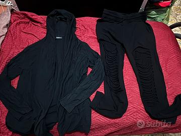 Lotto pantaloni strappati e cardigan uomo tg XS/S